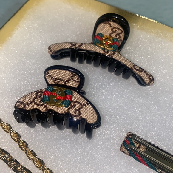 7pc Hair Accessories & Bracelet Set - Picture 6 of 7